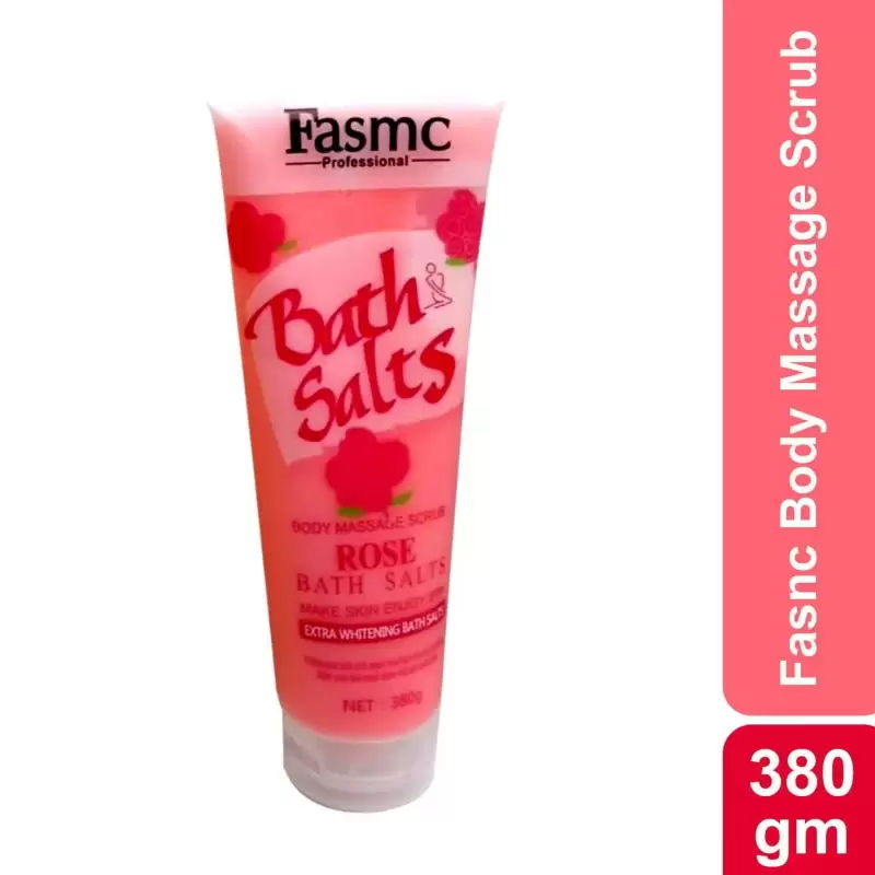 Fasmc Professional Rose Bath Salts Body Massage Scurb 380g