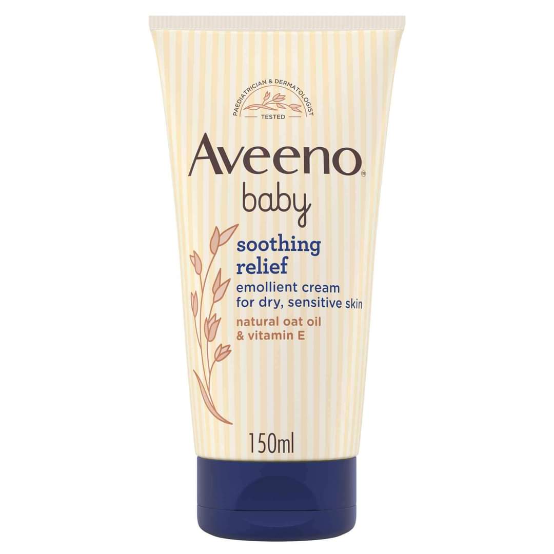 Aveeno Baby Soothing Relief Emollient Cream for Dry, Sensitive Skin 150ml