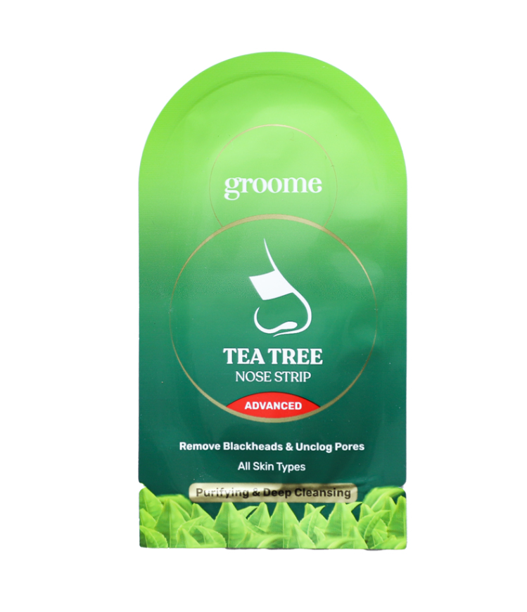 Groome Tea Tree Purifying & Deep Cleansing Nose Strips (Monthly Pack) 6 pcs