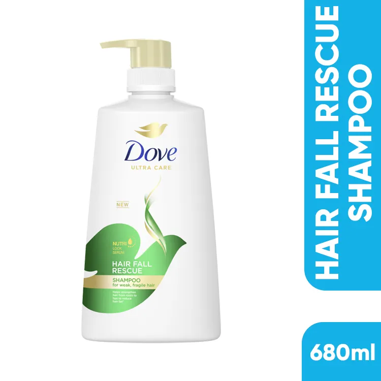 Dove Ultra Care Hair Fall Rescue Shampoo with Nutri Lock Serum for Weak, Fragile Hair  680ml