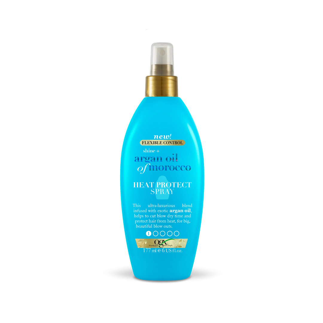 OGX Flexible Control Shine+ Heat Protect Spray with Argan Oil of Morocco 177ml
