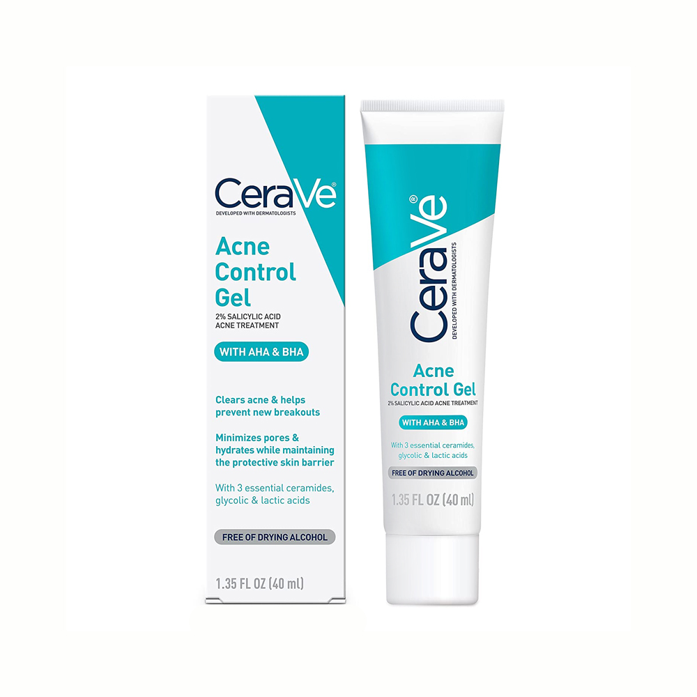 Cerave Acne Control Gel 2% Salicylic Acid Acne Treatment with AHA & BHA  40ml