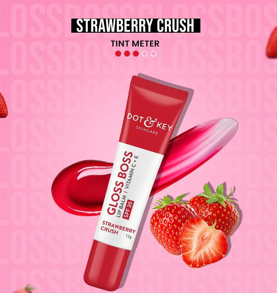 Dot & Key Gloss Boss Strawberry Crush Lip Balm 12g