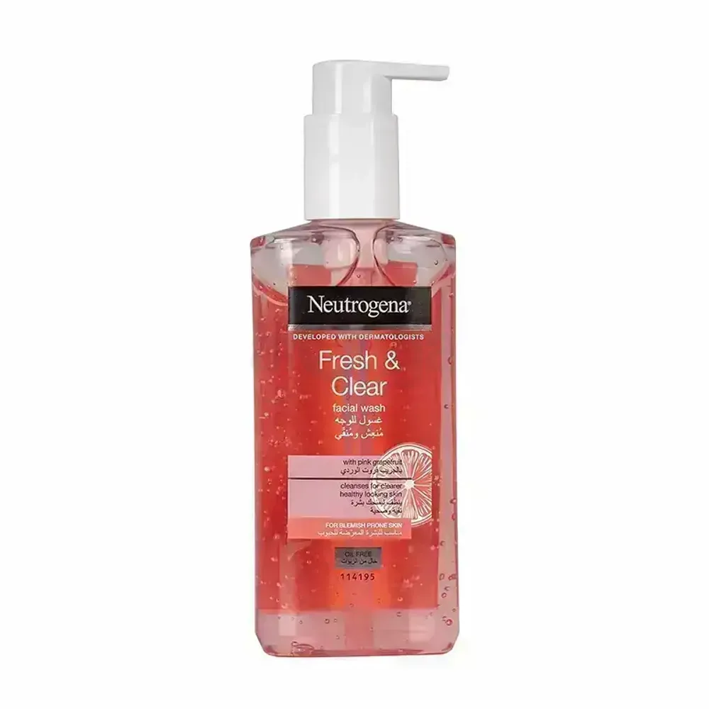 Neutrogena Fresh & Clear Facial Wash with Pink Grapefruit for Blemish Prone Skin 200ml