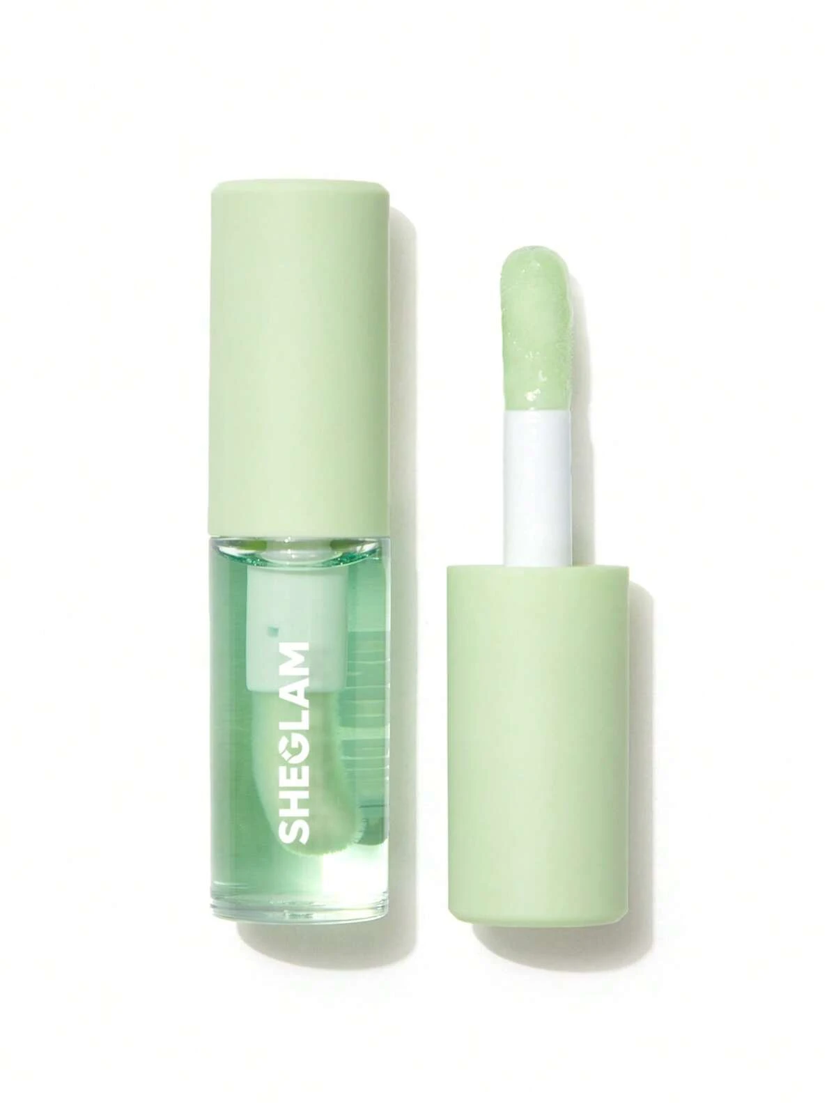 SHEGLAM Jelly Wow Hydrating Non-Sticky Lip Oil Moisturizing Plumping Lip Gloss - Green Apple Envy