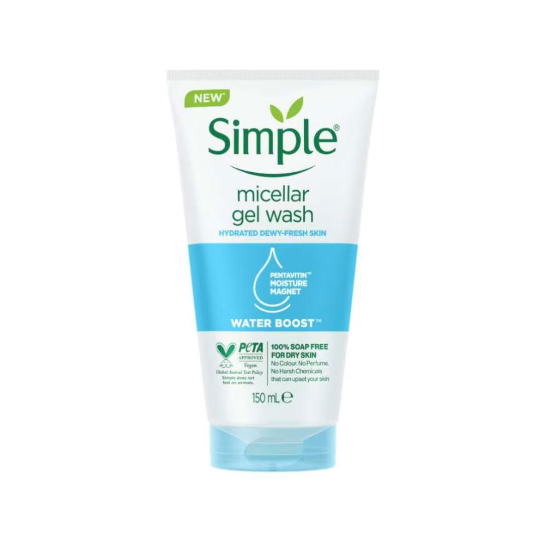 Simple Water Boost Miceller Facial Gel Wash 150 ml