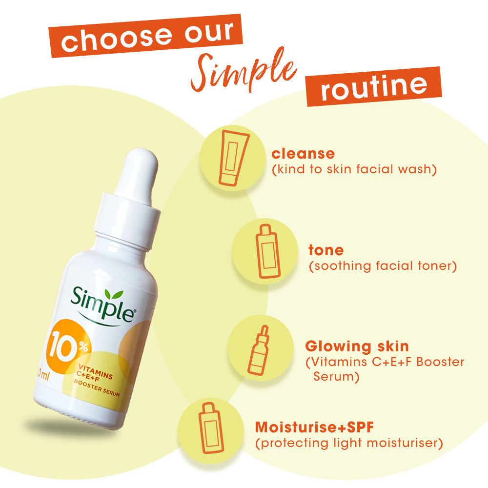 Simple Booster Serum 10% Vitamins C + E + F 30 ml