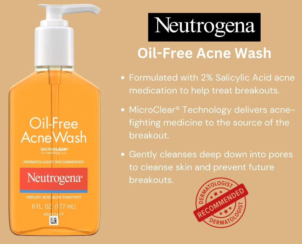 Neutrogena Oil Free Acne Wash (177ml)