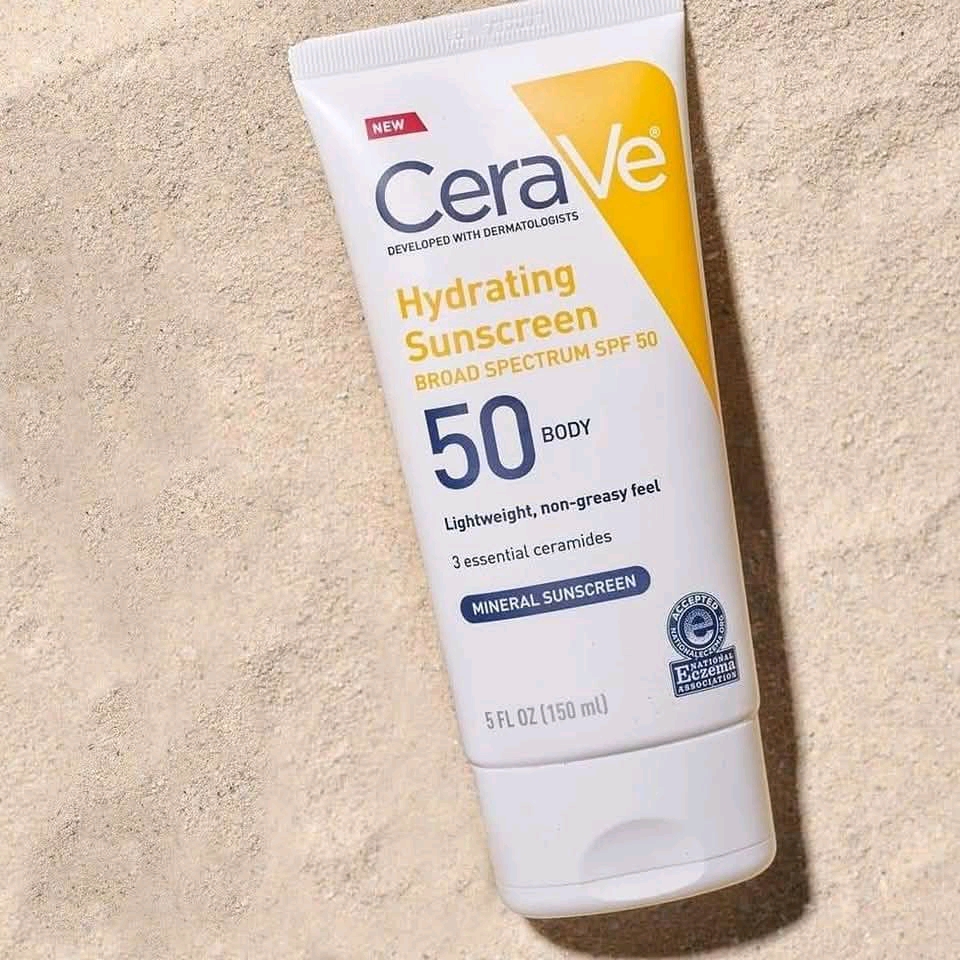 CeraVe Hydrating Mineral Body Sunscreen Broad Spectrum SPF 50 150ml